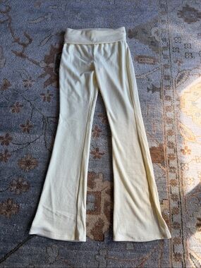 Old Navy Soft Yellow Ribbed Knit Pants